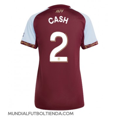 Camiseta Aston Villa Matty Cash #2 Primera Equipación Replica 2025-26 para mujer mangas cortas Camiseta Aston Villa Matty Cash #2 Primera Equipación Replica 2025-26 para mujer mangas cortas